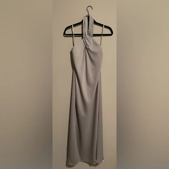 bhldn grey dress BHLDN Bexley Pleated Fantasy